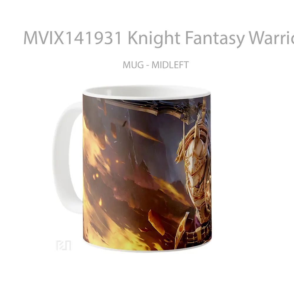 Mug Knight Fantasy Warrior Game Talion Gelas Hewan Lucu - All-side / Desain