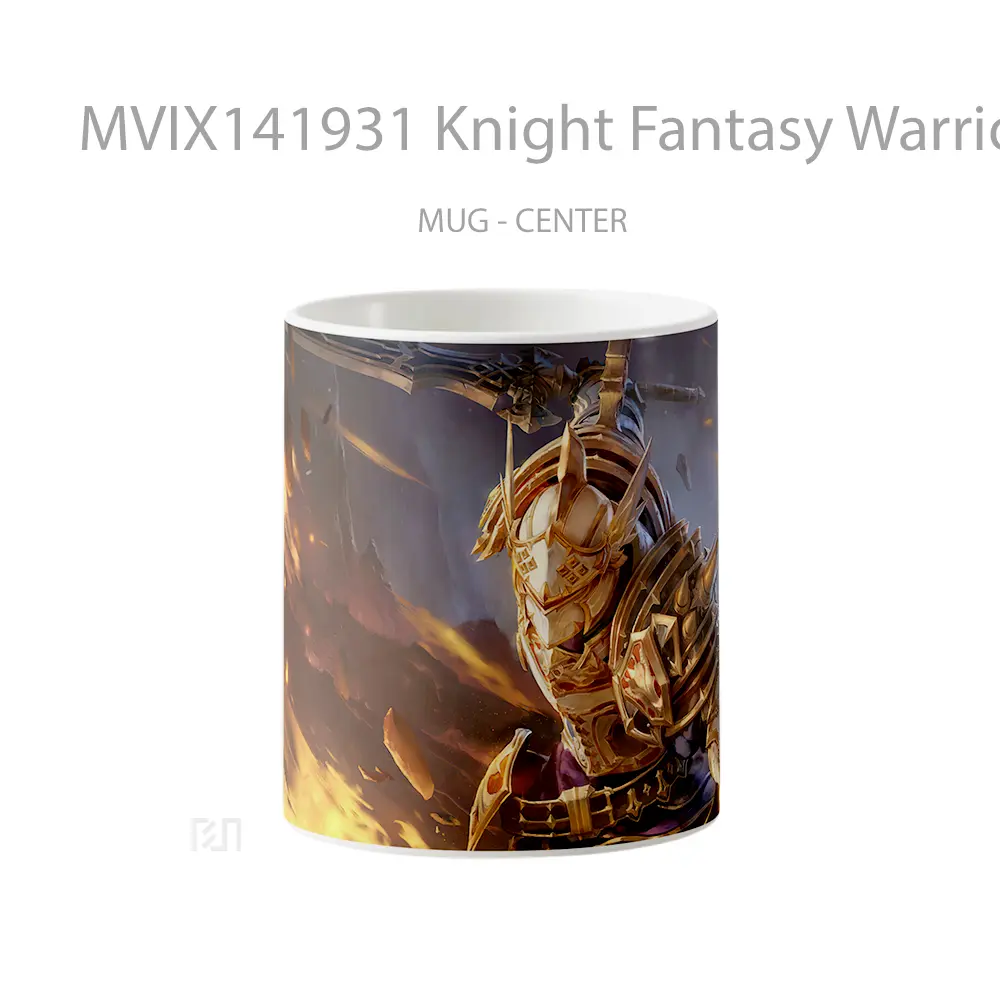 Mug Knight Fantasy Warrior Game Talion Gelas Hewan Lucu
