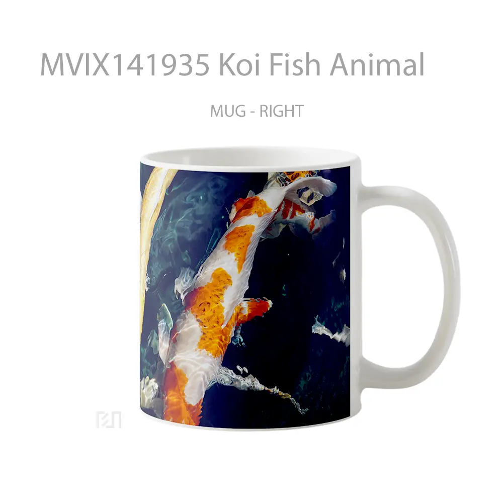 Mug Koi Fish Animal Gelas Hewan Lucu - All-side / Desain