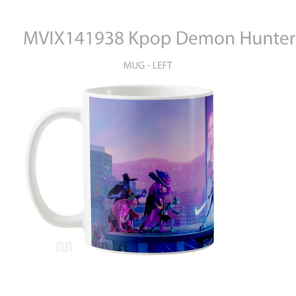 Mug Kpop Demon Hunters Netflix Gelas Keramik Unik - All-side / Desain