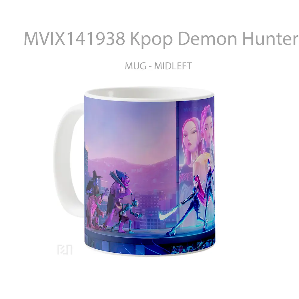 Mug Kpop Demon Hunters Netflix Gelas Keramik Unik - All-side / Desain