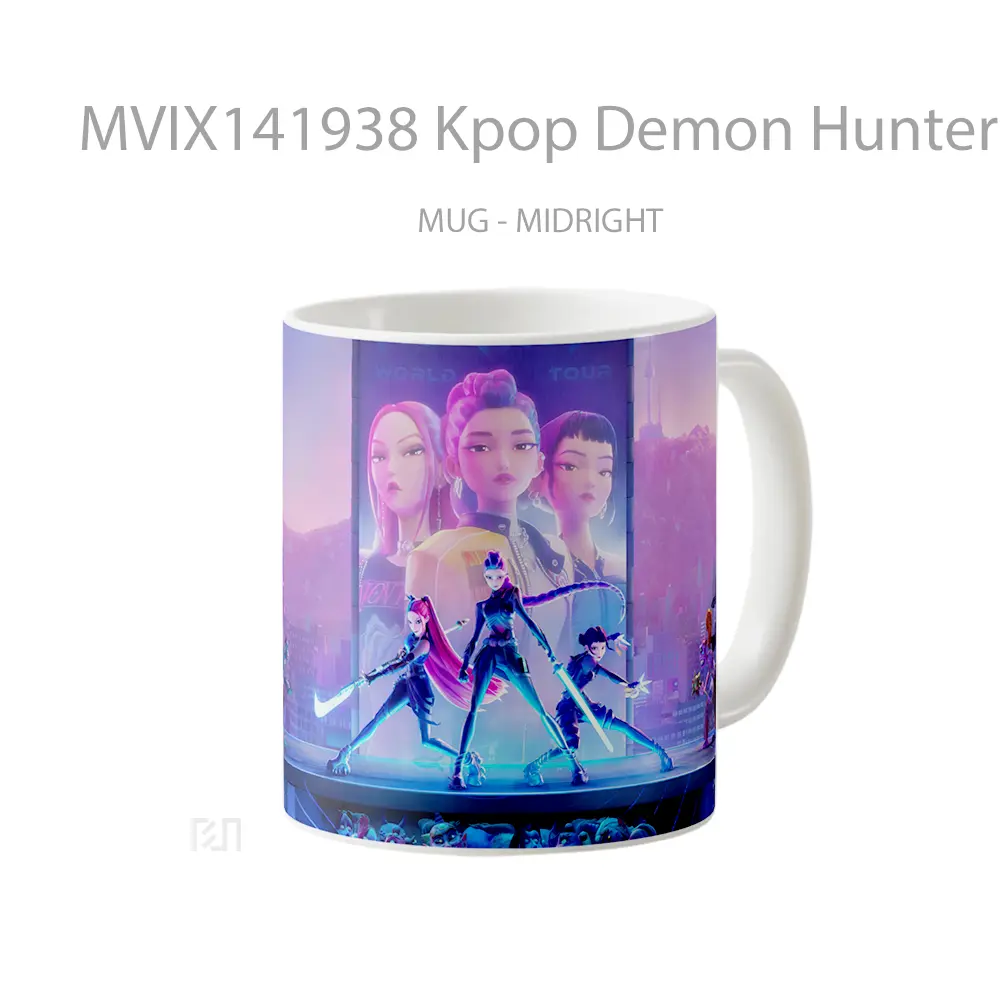 Mug Kpop Demon Hunters Netflix Gelas Keramik Unik - All-side / Desain