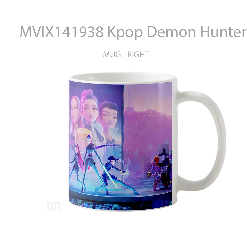 Mug Kpop Demon Hunters Netflix Gelas Keramik Unik - All-side / Desain