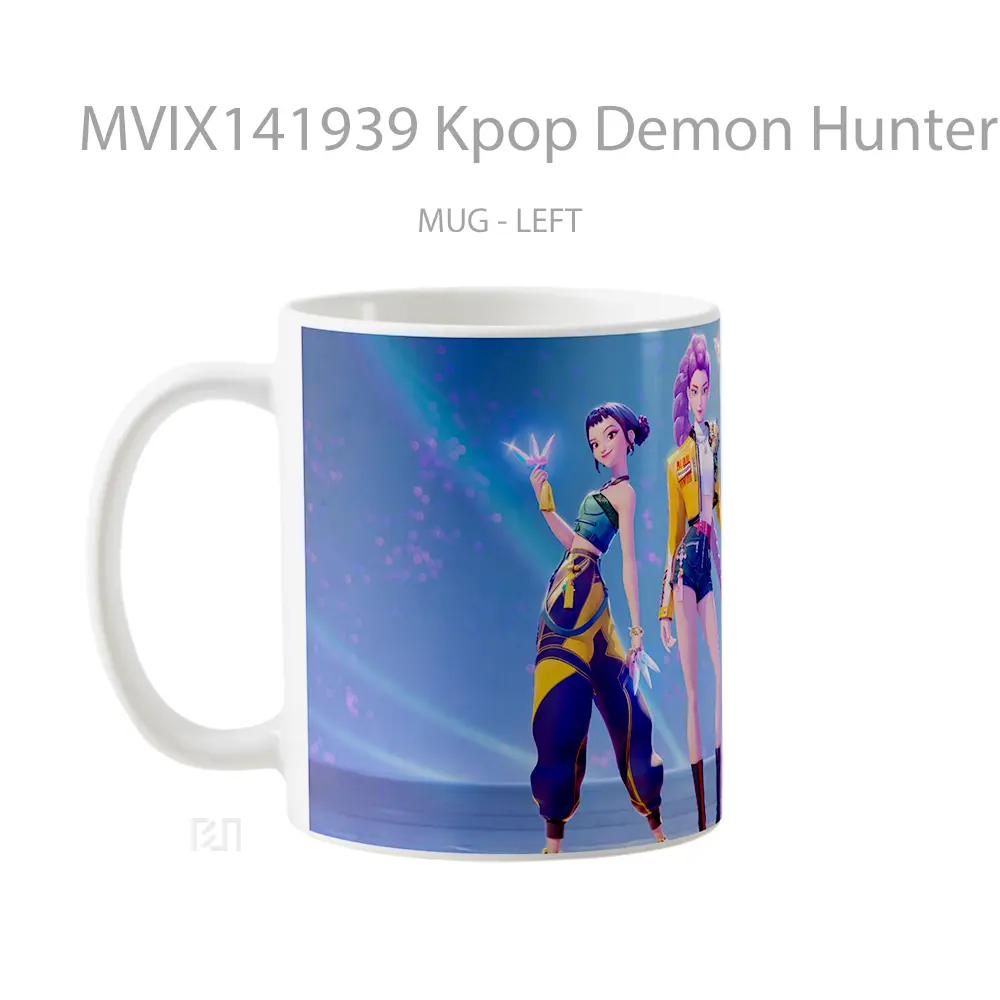 Mug Kpop Demon Hunters Rumi Rumi Zoey Mira Gelas Keramik Unik - All-side / Desain