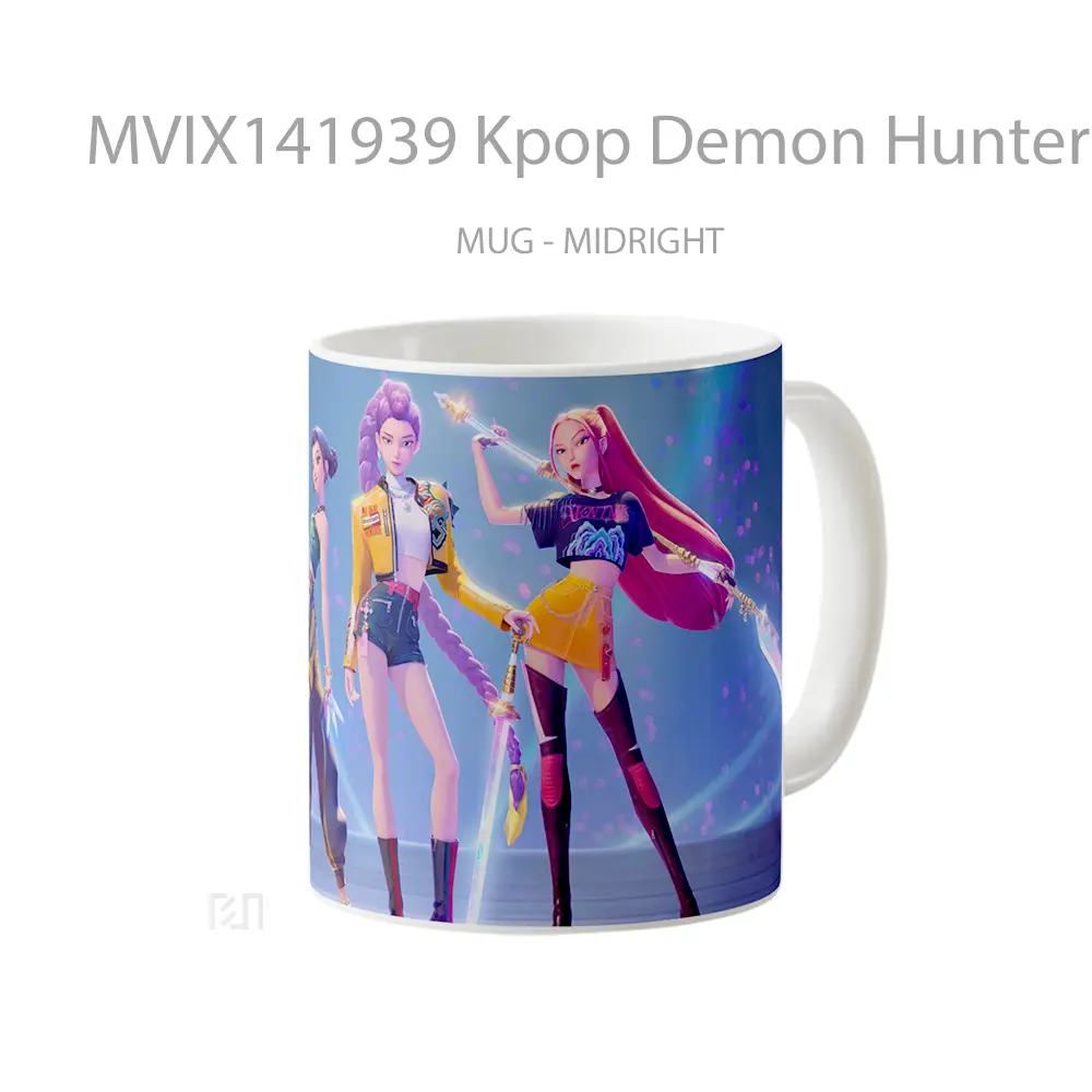 Mug Kpop Demon Hunters Rumi Rumi Zoey Mira Gelas Keramik Unik - All-side / Desain