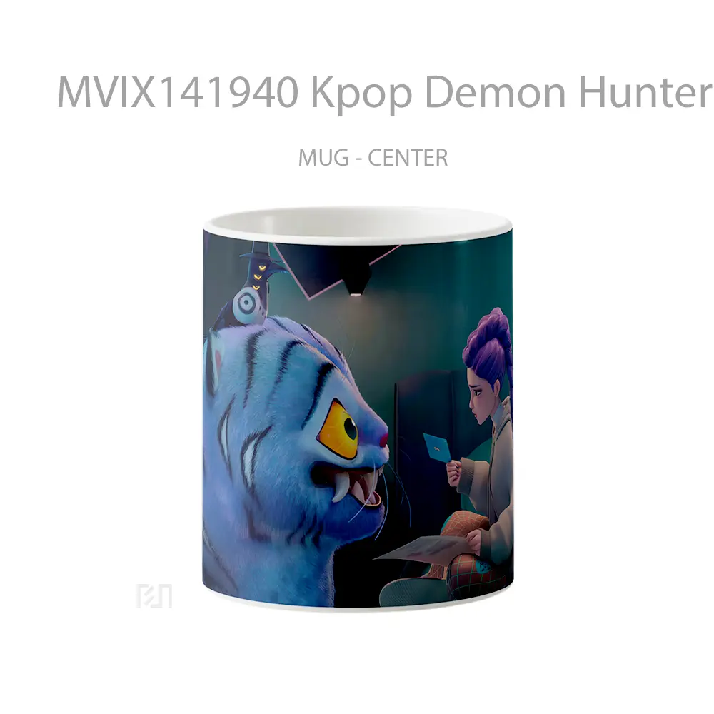 Mug Kpop Demon Hunters Rumi Tiger Crow Gelas Hewan Lucu