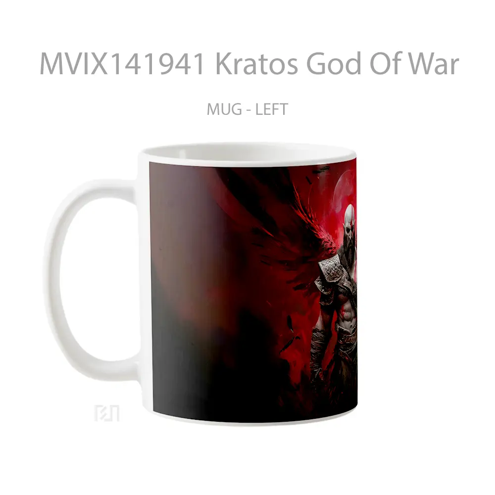 Mug Kratos God Of War Gelas Keramik Unik - All-side / Desain