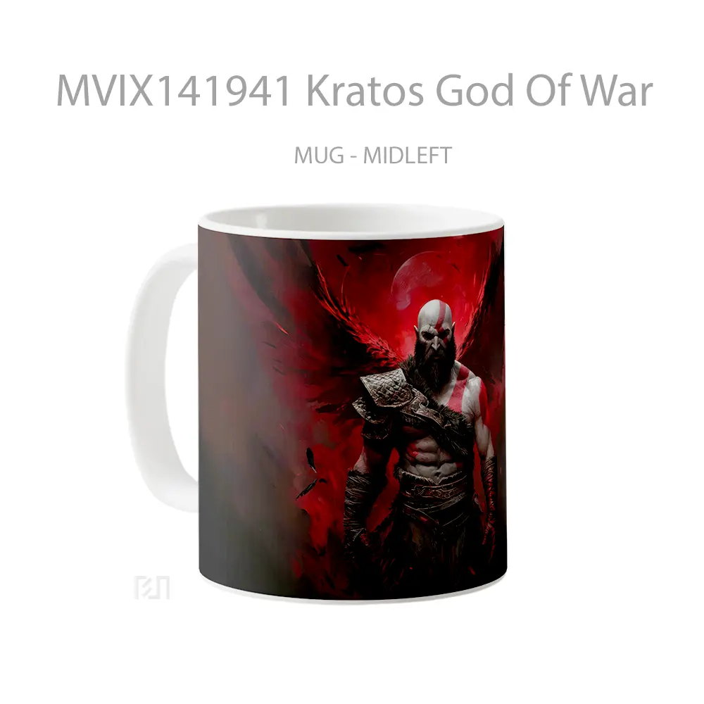 Mug Kratos God Of War Gelas Keramik Unik - All-side / Desain