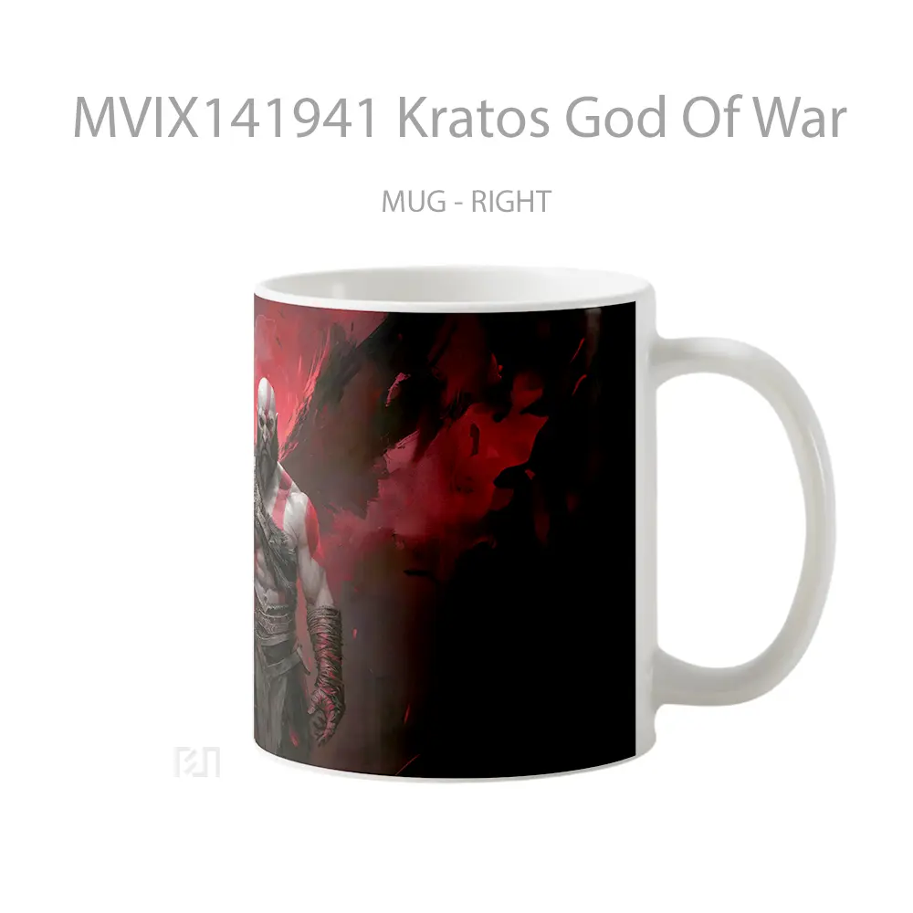 Mug Kratos God Of War Gelas Keramik Unik - All-side / Desain