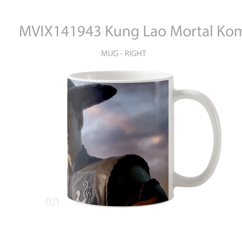 Mug Kung Lao Mortal Kombat 1 Gelas Keramik Unik - All-side / Desain