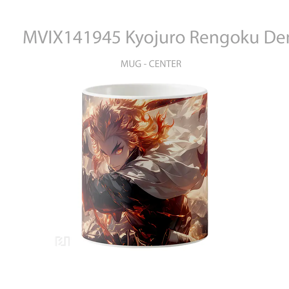Mug Kyojuro Rengoku Demon Slayer Flame Hashira Gelas Keramik Unik
