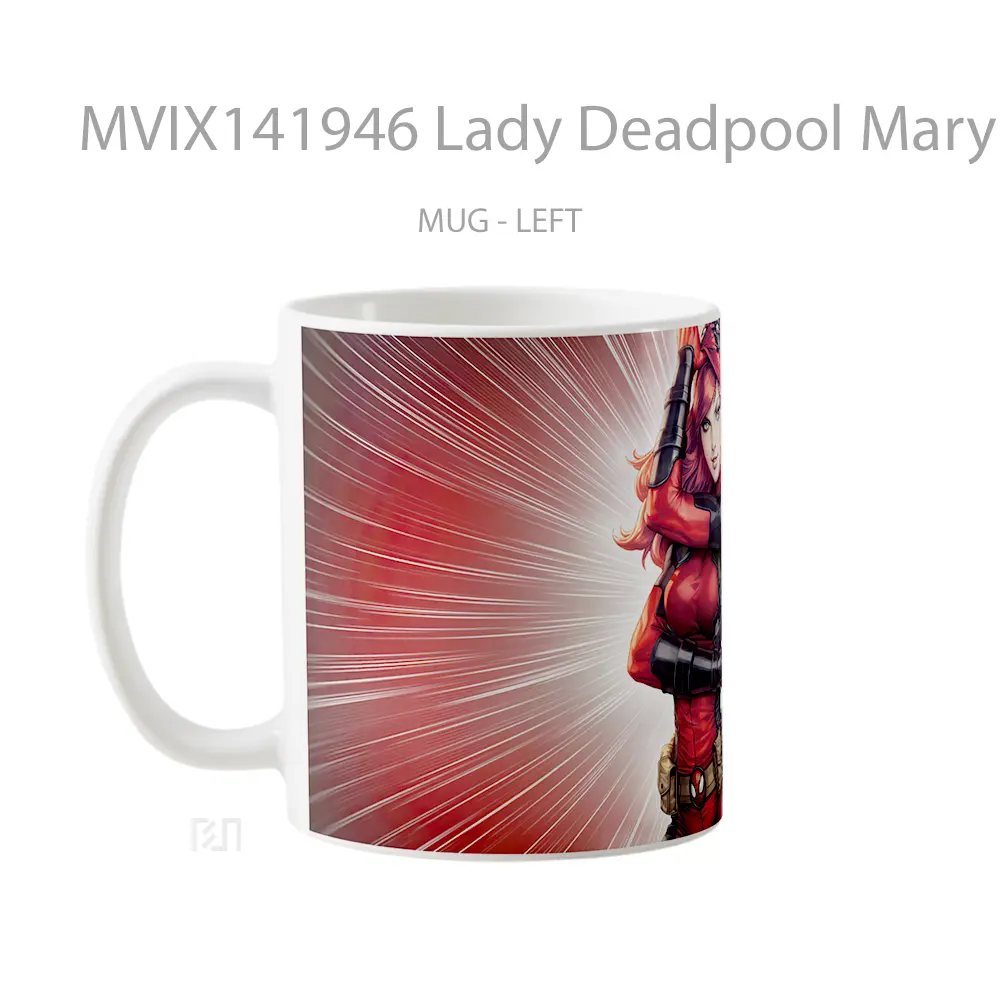 Mug Lady Deadpool Mary Jane Marve Gelas Keramik Unik - All-side / Desain
