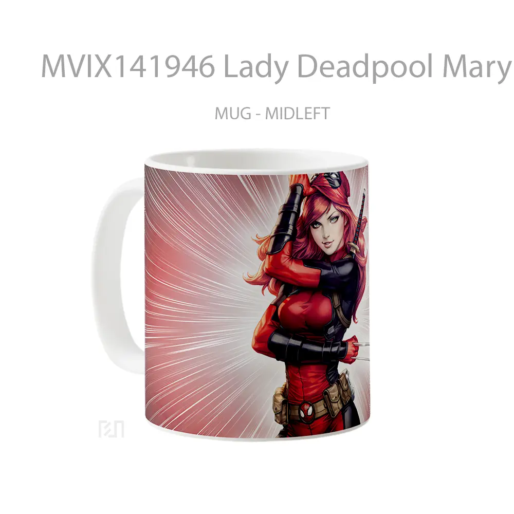 Mug Lady Deadpool Mary Jane Marve Gelas Keramik Unik - All-side / Desain