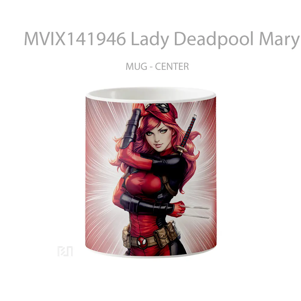 Mug Lady Deadpool Mary Jane Marve Gelas Keramik Unik