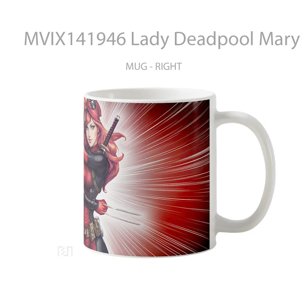 Mug Lady Deadpool Mary Jane Marve Gelas Keramik Unik - All-side / Desain
