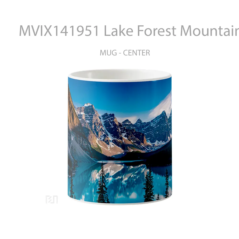 Mug Lake Forest Mountain Scenery Gelas Pemandangan Alam