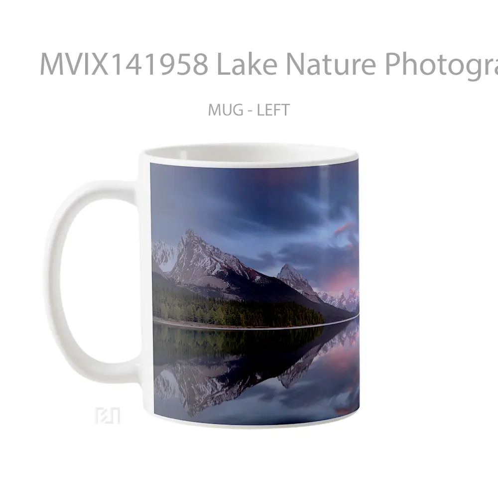 Mug Lake Nature Photography Mountain Scenery Gelas Pemandangan Alam - All-side / Desain
