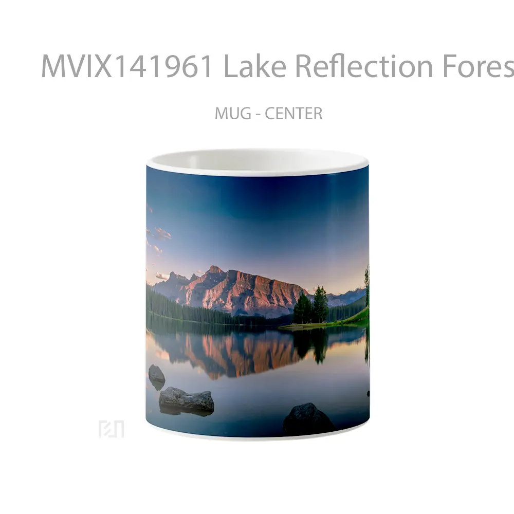 Mug Lake Reflection Forest Nature Mountain Scenery Gelas Pemandangan Alam