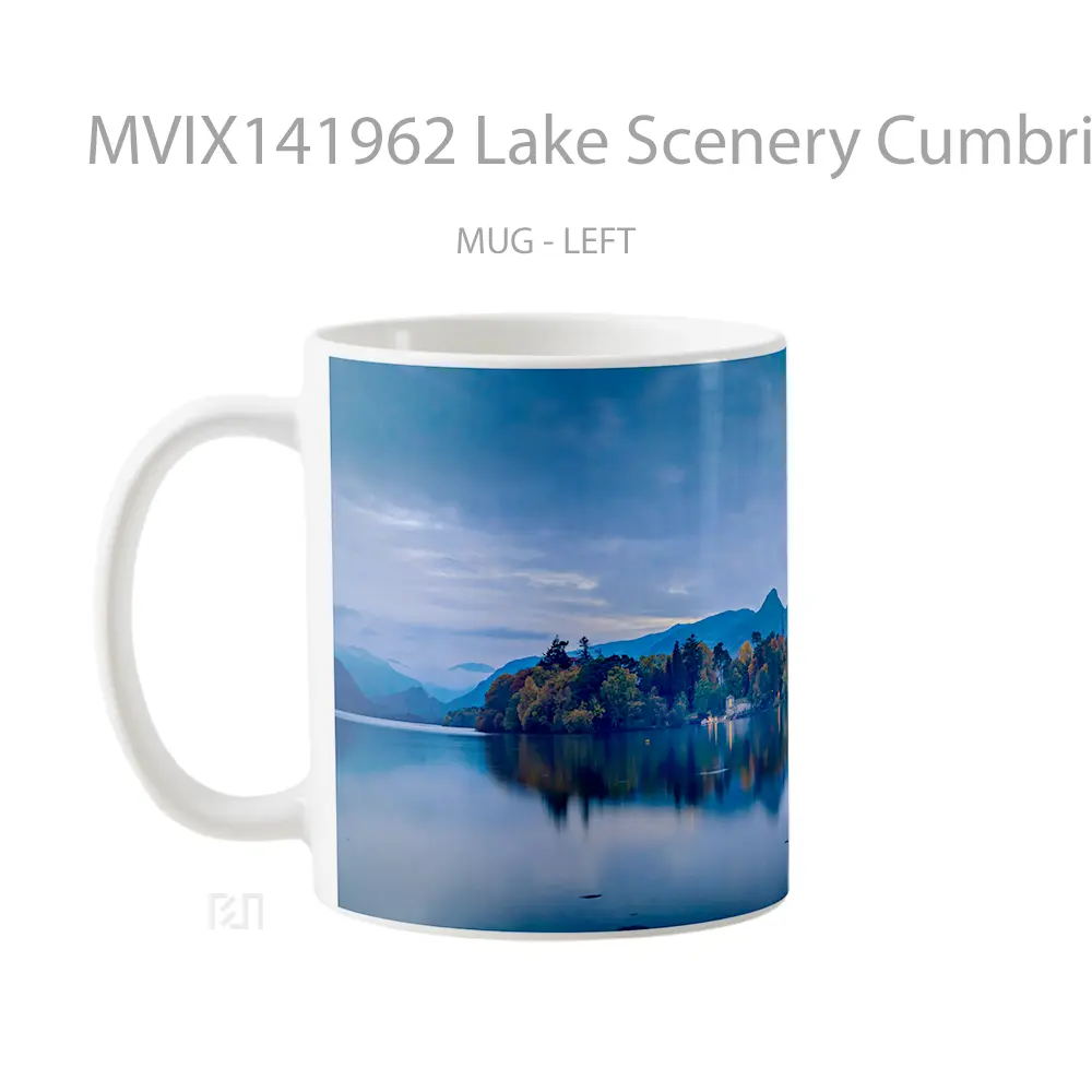 Mug Lake Scenery Cumbria England Gelas Pemandangan Alam - All-side / Desain