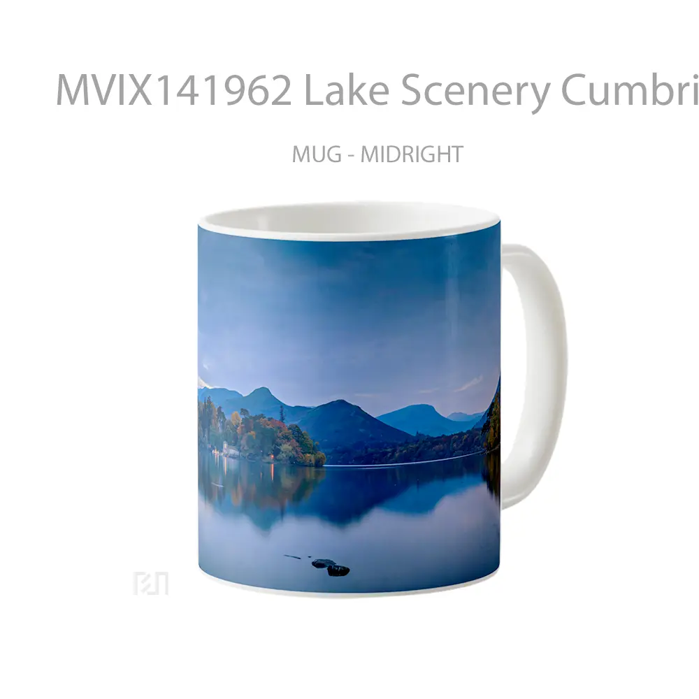 Mug Lake Scenery Cumbria England Gelas Pemandangan Alam - All-side / Desain