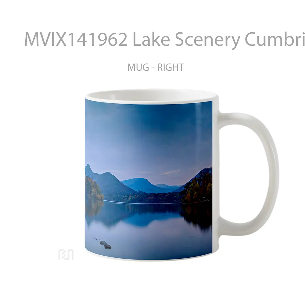 Mug Lake Scenery Cumbria England Gelas Pemandangan Alam - All-side / Desain