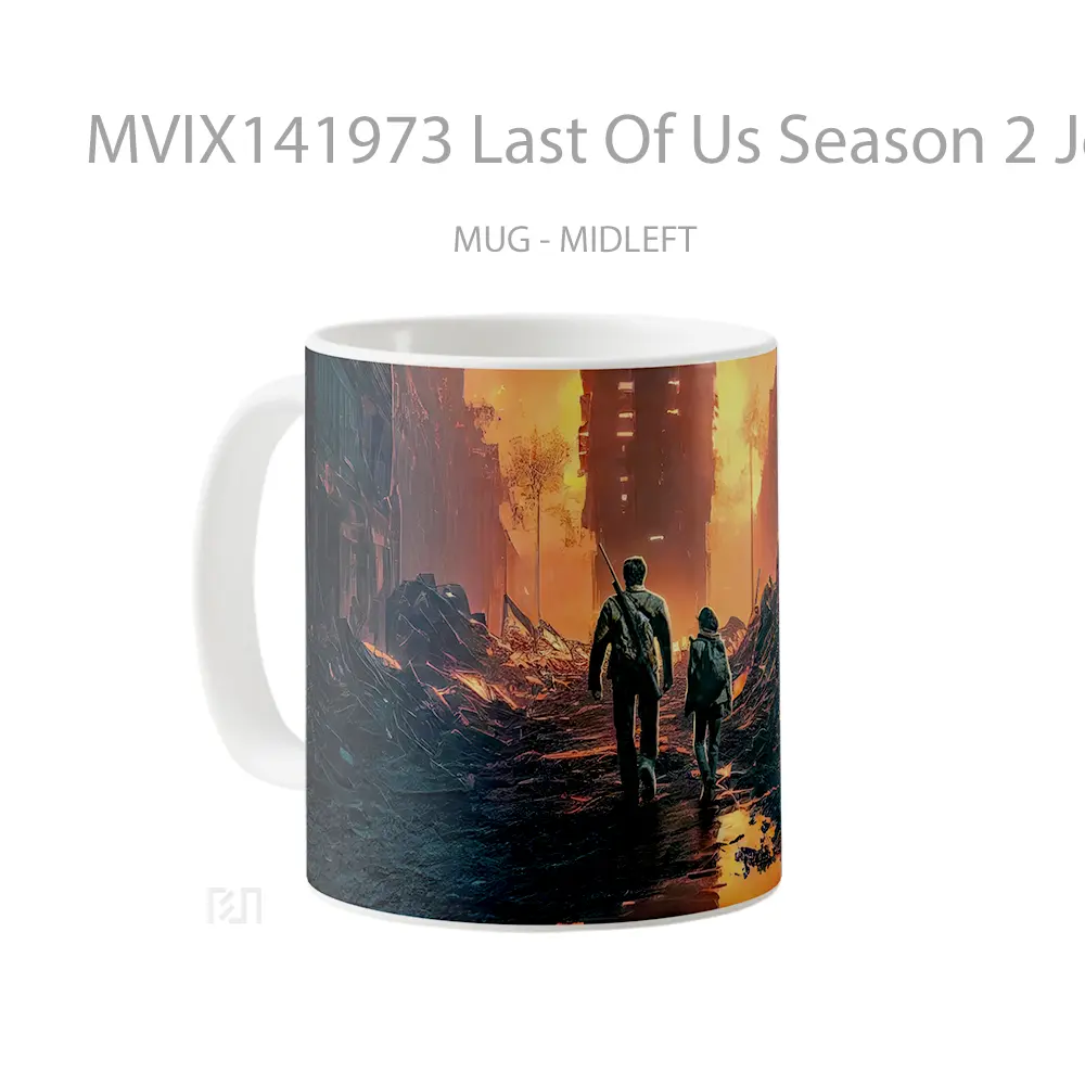 Mug Last Of Us Season 2 Joel Ellie Gelas Pemandangan Alam - All-side / Desain