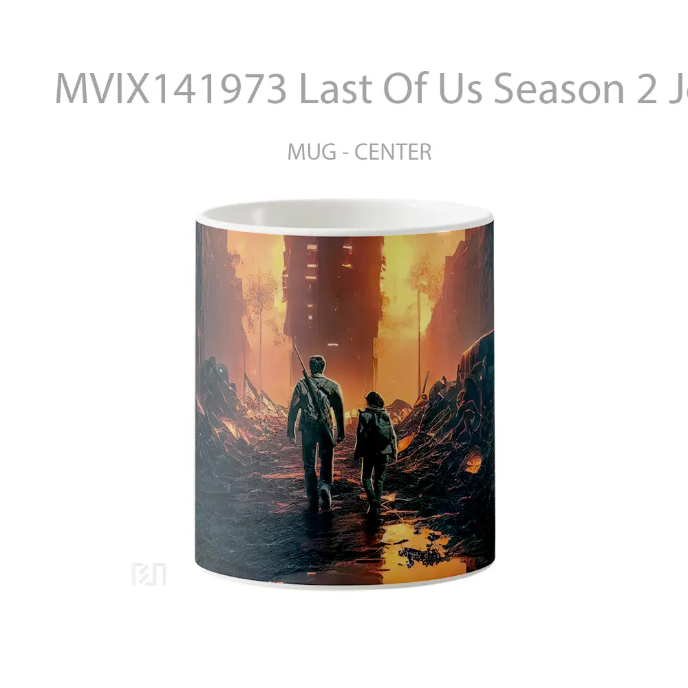Mug Last Of Us Season 2 Joel Ellie Gelas Pemandangan Alam