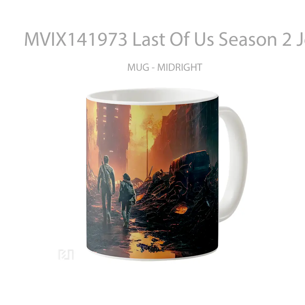 Mug Last Of Us Season 2 Joel Ellie Gelas Pemandangan Alam - All-side / Desain
