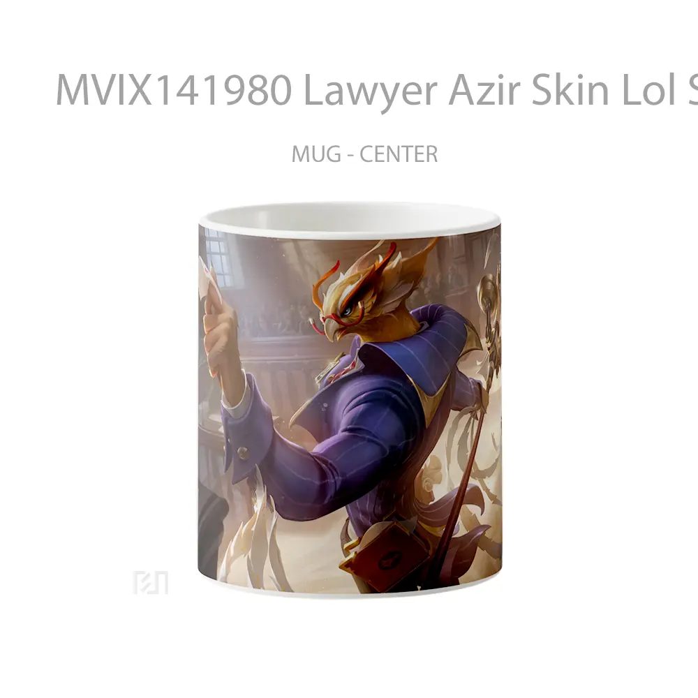 Mug Lawyer Azir Skin Lol Splash Art Cangkir Gamer