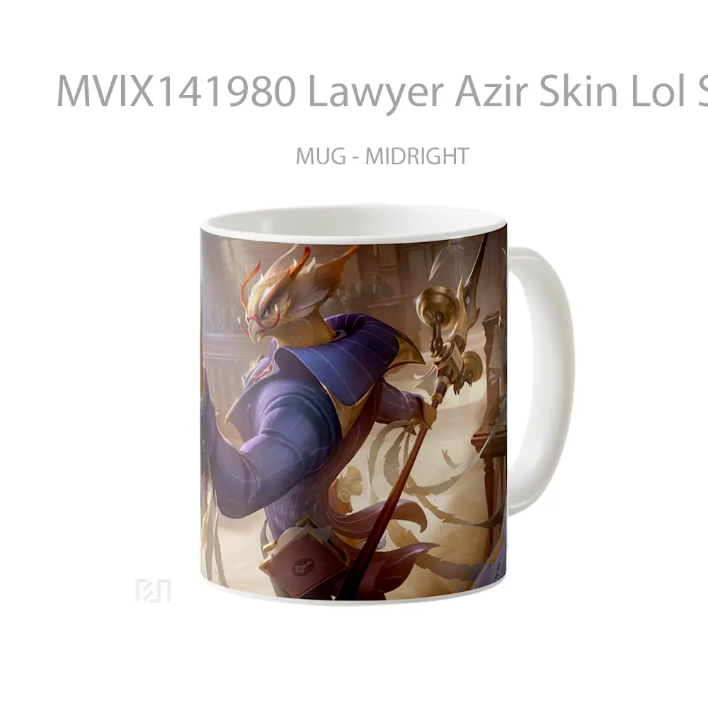 Mug Lawyer Azir Skin Lol Splash Art Cangkir Gamer - All-side / Desain