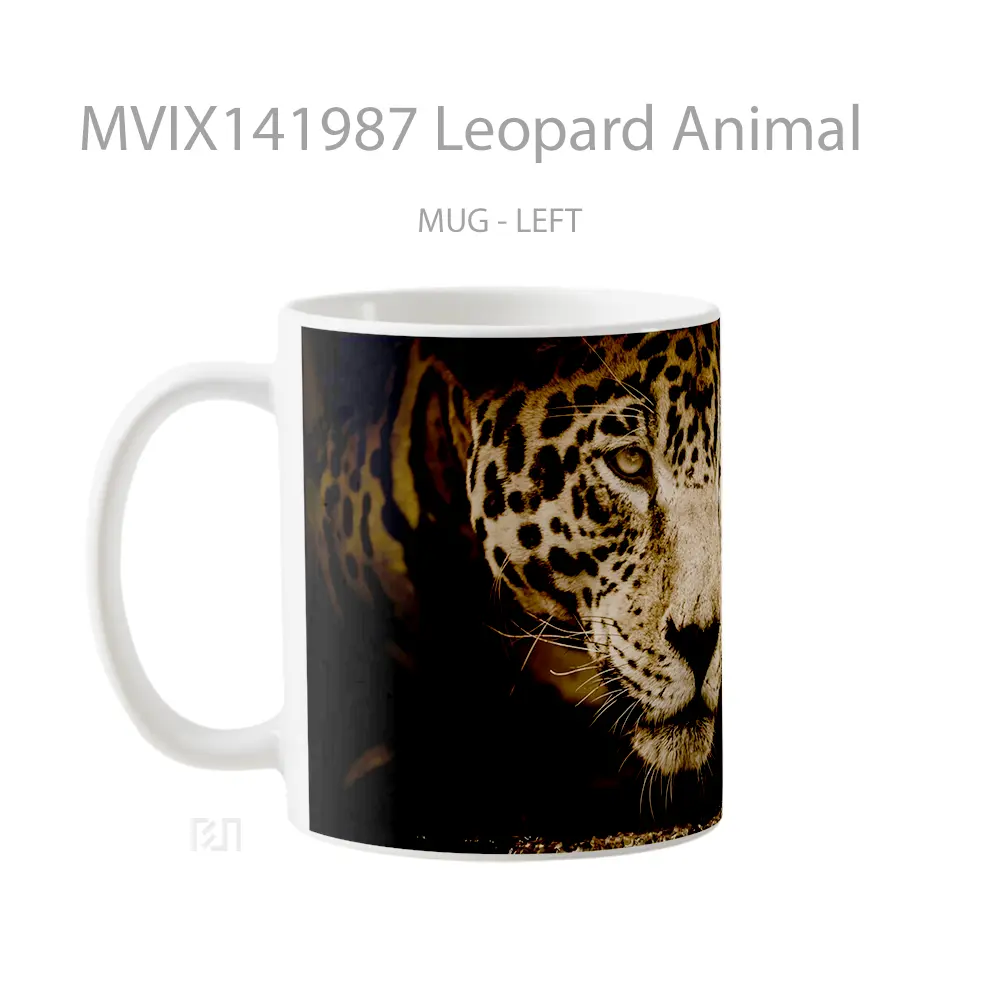 Mug Leopard Animal Gelas Hewan Lucu - All-side / Desain