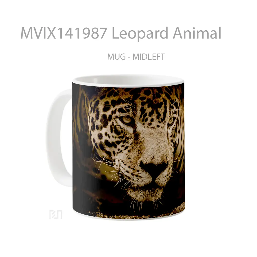 Mug Leopard Animal Gelas Hewan Lucu - All-side / Desain