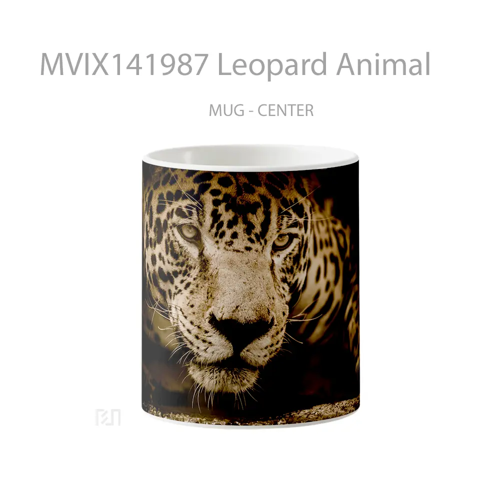 Mug Leopard Animal Gelas Hewan Lucu