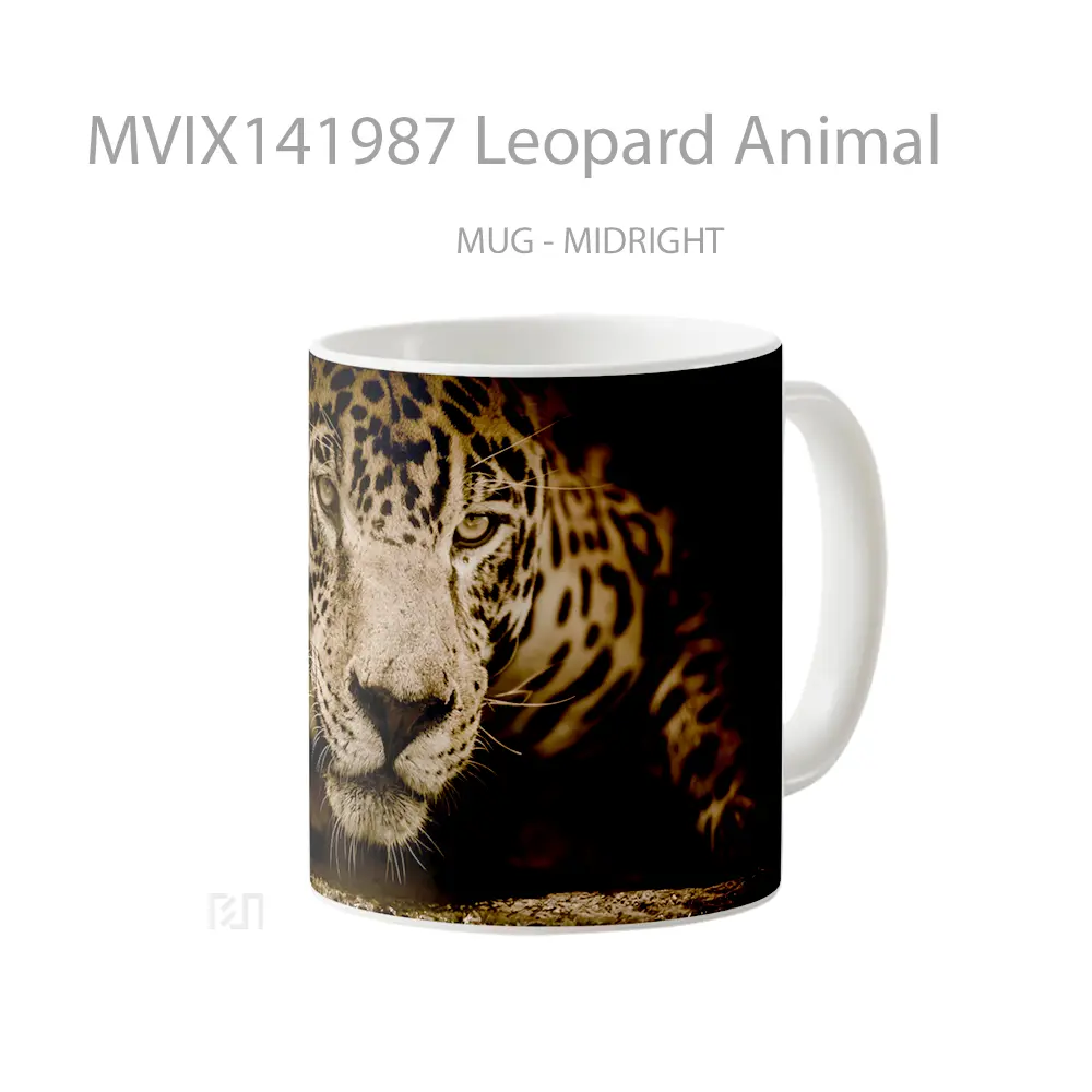 Mug Leopard Animal Gelas Hewan Lucu - All-side / Desain