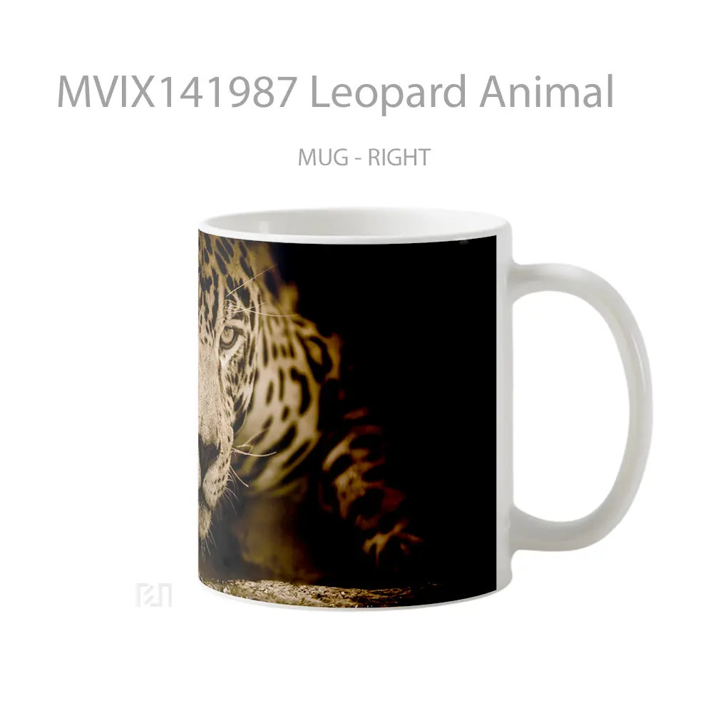 Mug Leopard Animal Gelas Hewan Lucu - All-side / Desain