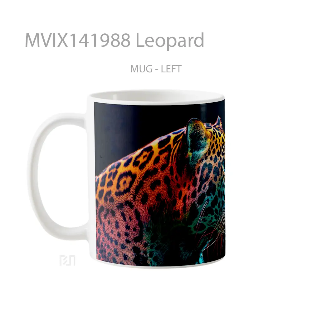Mug Leopard Gelas Keramik Unik - All-side / Desain