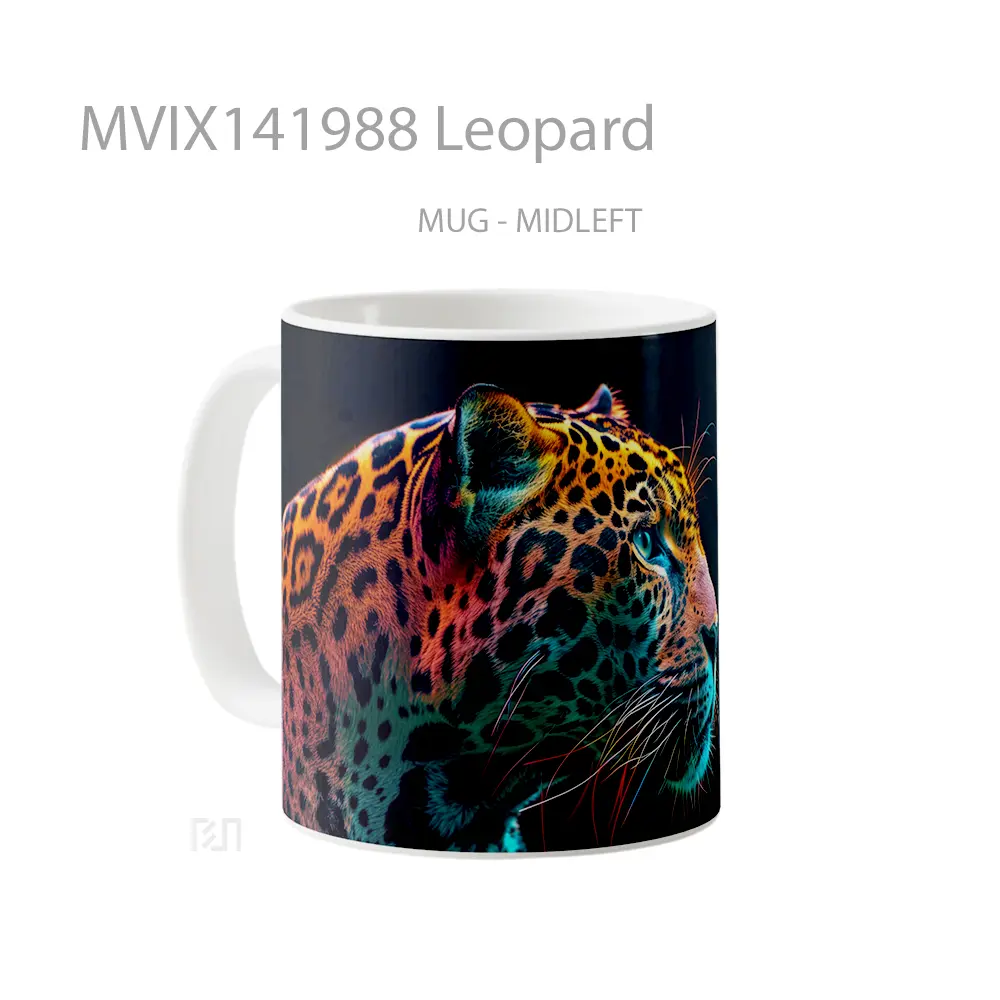 Mug Leopard Gelas Keramik Unik - All-side / Desain