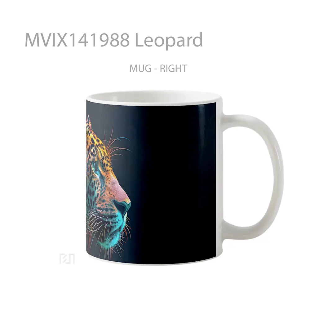 Mug Leopard Gelas Keramik Unik - All-side / Desain