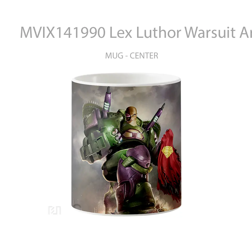 Mug Lex Luthor Warsuit Armor Gelas Superhero