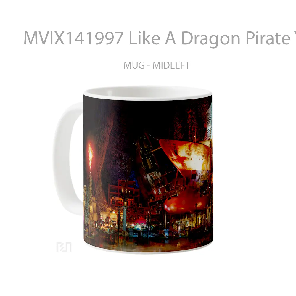 Mug Like A Dragon Pirate Yakuza In Hawaii Game Cangkir Gamer - All-side / Desain