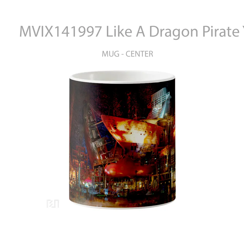 Mug Like A Dragon Pirate Yakuza In Hawaii Game Cangkir Gamer