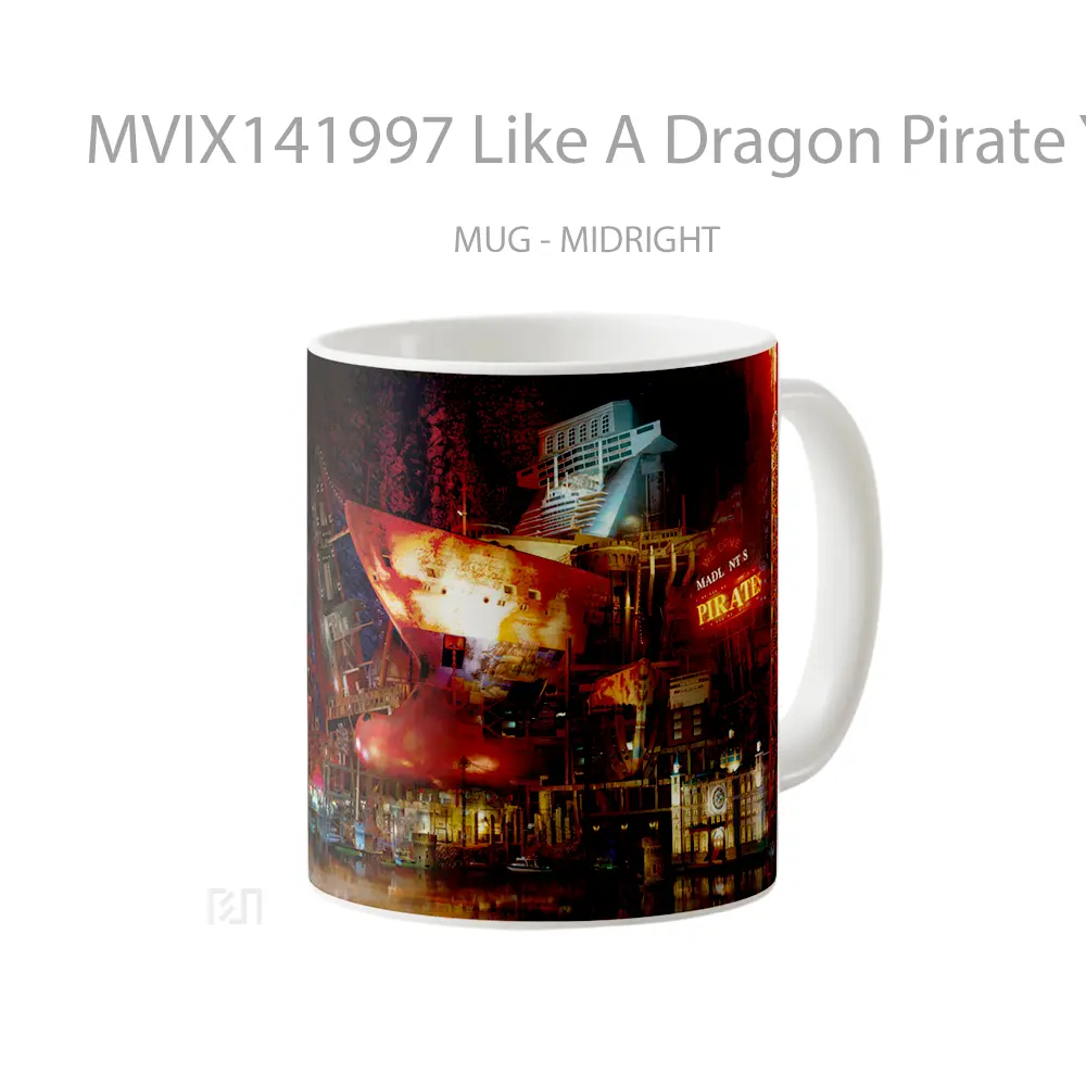 Mug Like A Dragon Pirate Yakuza In Hawaii Game Cangkir Gamer - All-side / Desain