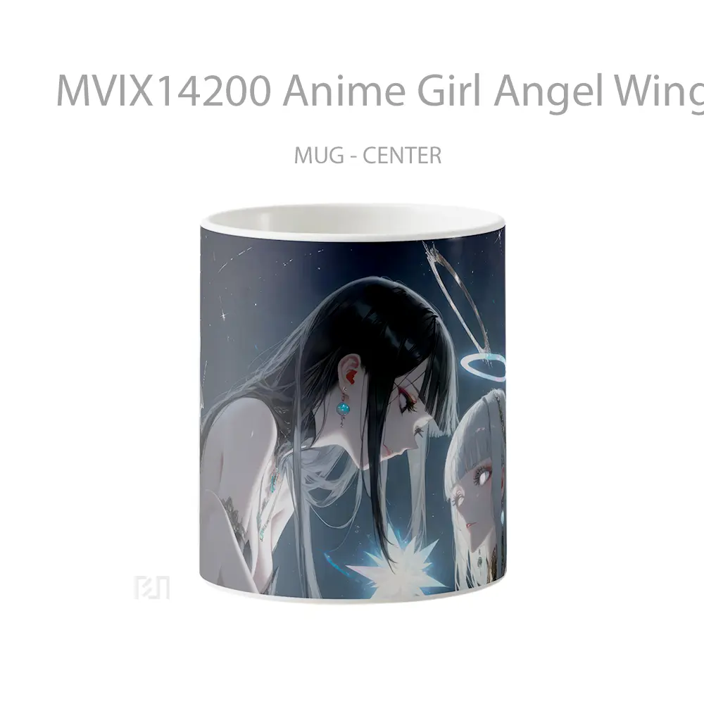 Mug Anime Girl Angel Wings Cangkir Anime