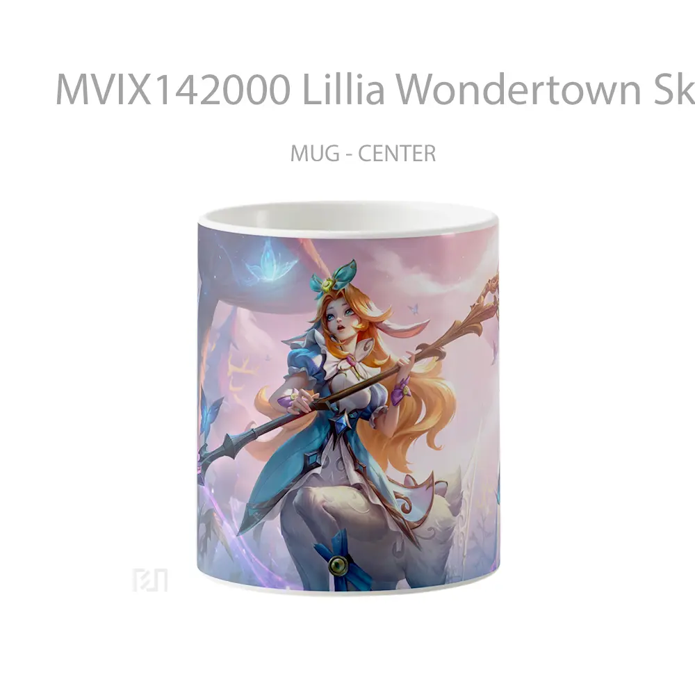 Mug Lillia Wondertown Skin Lol Wild Rift Splash Art Cangkir Gamer