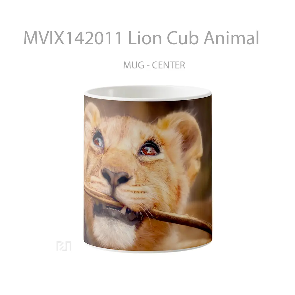 Mug Lion Cub Animal Gelas Hewan Lucu