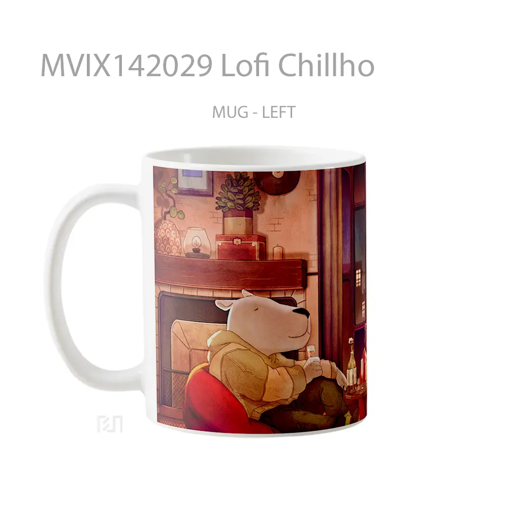 Mug Lofi Chillho Gelas Keramik Unik - All-side / Desain