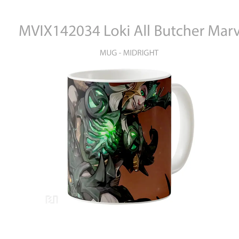Mug Loki All Butcher Marvel Rivals Ski Gelas Superhero - All-side / Desain