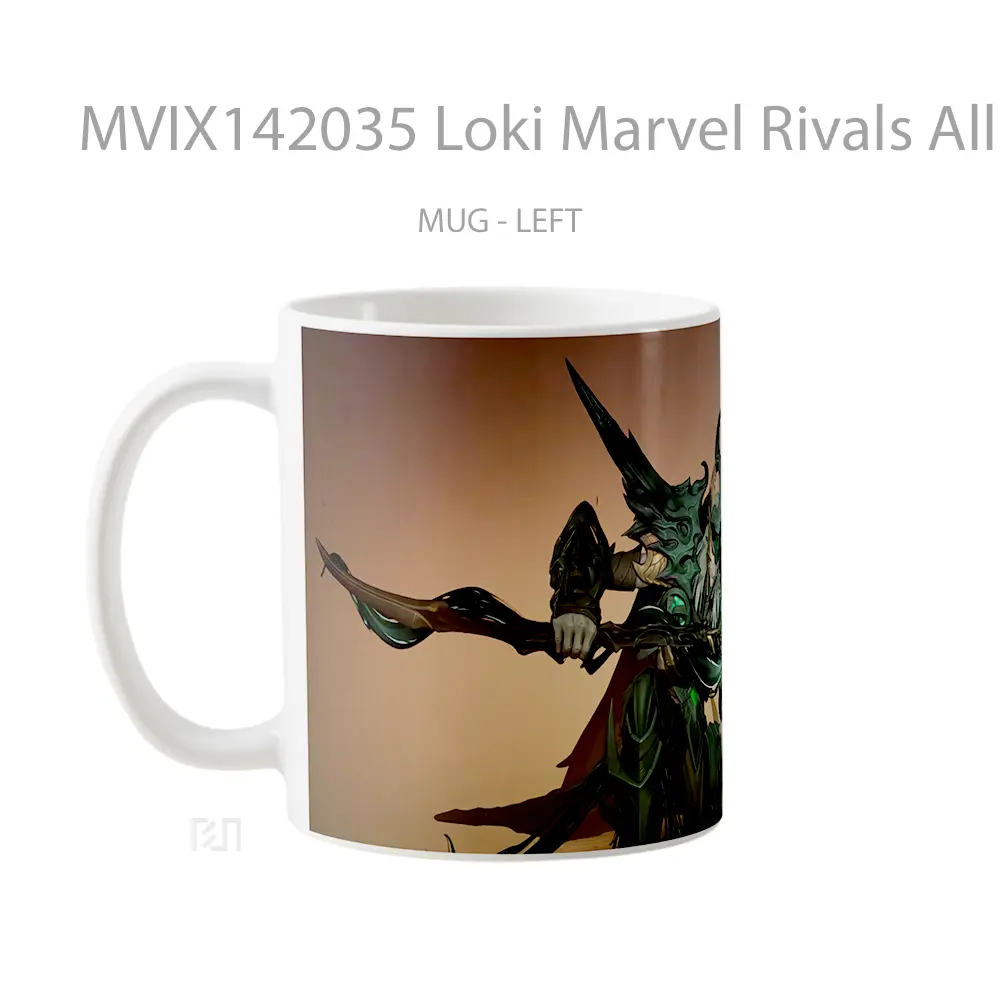 Mug Loki Marvel Rivals All Butcher Ski Gelas Superhero - All-side / Desain