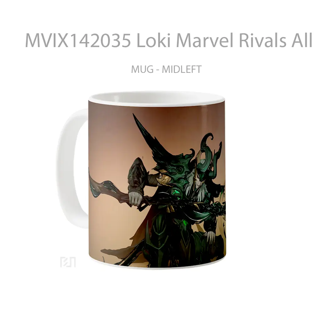 Mug Loki Marvel Rivals All Butcher Ski Gelas Superhero - All-side / Desain