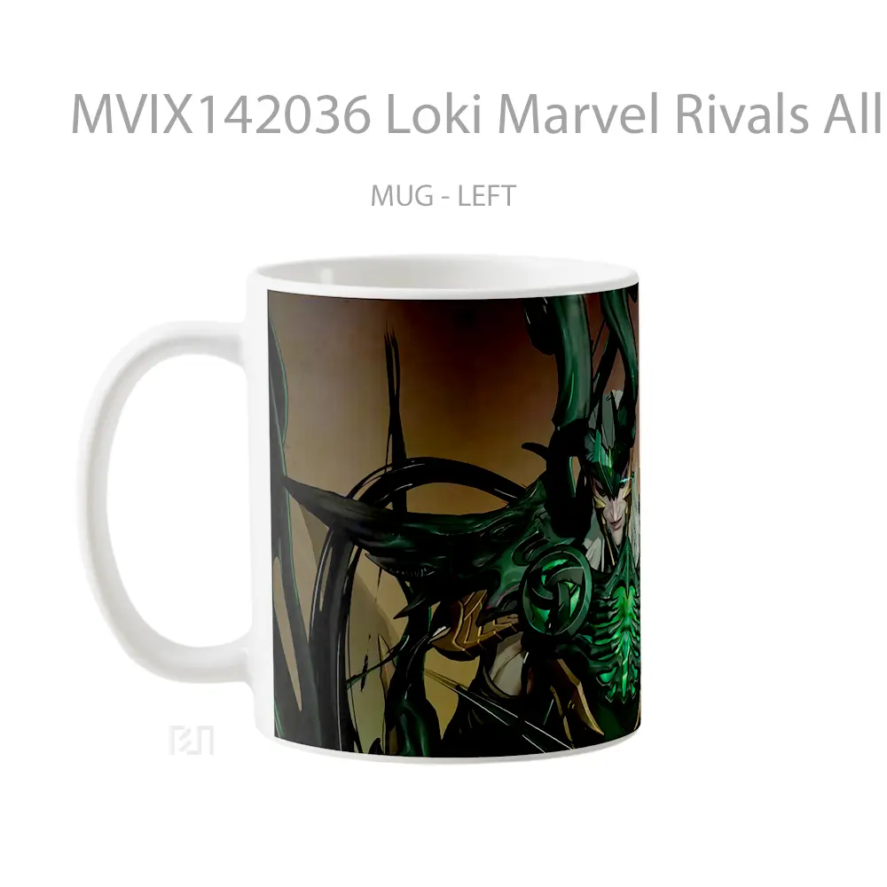 Mug Loki Marvel Rivals All Butcher Ski Gelas Superhero - All-side / Desain